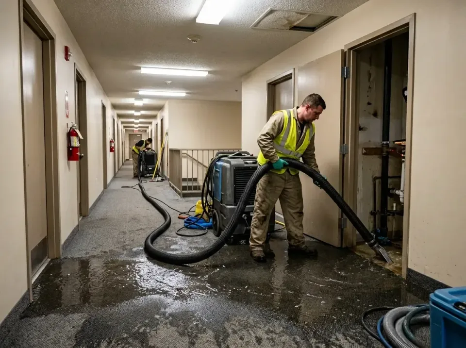 multi-unit-apartment-hallway-f-005 — frequently asked questions, Emergency Burst Pipe Water Extraction & Removal in Badin, NC
